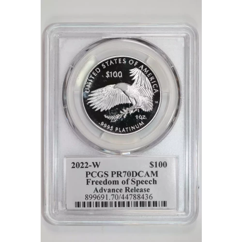 Platinum Bullion-Platinum Eagles--$100 Platinum Eagle 1 oz -Platinum- 100 Dollar (2)