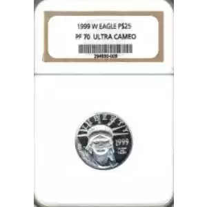 Platinum Bullion-Platinum Eagles--$25 Platinum Eagle 1/4 oz -Platinum- 25 Dollar (3)