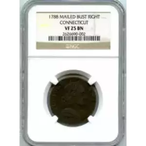 Post Colonial Issues -Coinage of the States-Connecticut -copper (3)