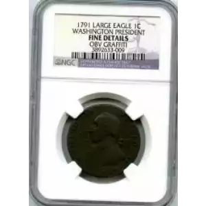 Post Colonial Issues -Washington Portrait Pieces-Copper Cent (3)