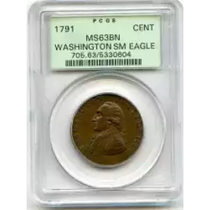 Post Colonial Issues -Washington Portrait Pieces-Copper Cent (3)