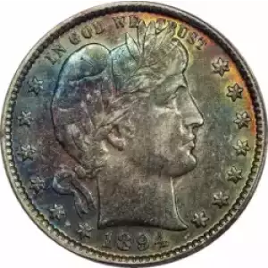 Quarter Dollars---Barber or Liberty Head (3)