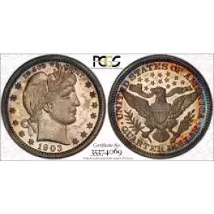 Quarter Dollars---Barber or Liberty Head (3)