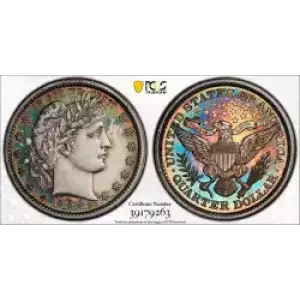 Quarter Dollars---Barber or Liberty Head (3)