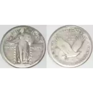 Quarter Dollars---Standing Liberty (3)