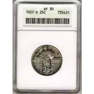 Quarter Dollars---Standing Liberty (3)
