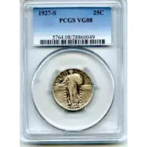 Quarter Dollars---Standing Liberty (3)