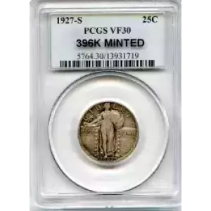 Quarter Dollars---Standing Liberty (3)