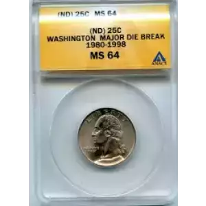 Quarter Dollars-Washington --Clad Coinage 1965-Present -Copper-Nickel- 0.25 Dollar (3)