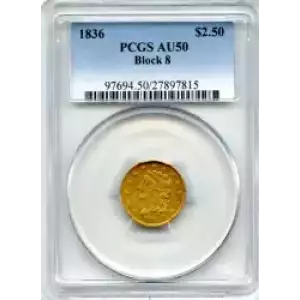 Quarter Eagles---Classic Head, 1834-1839 -Gold- 2.5 Dollar (3)