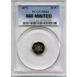 Silver Three Cent Pieces Trimes-1851-1873 (3)