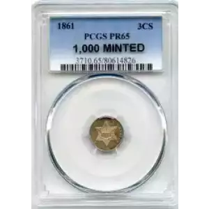 Silver Three Cent Pieces Trimes-1851-1873 (3)