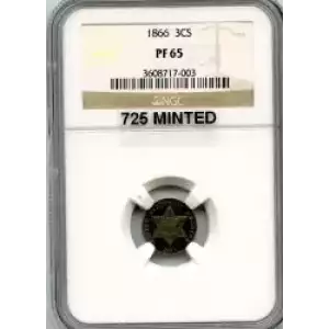 Silver Three Cent Pieces Trimes-1851-1873 (3)