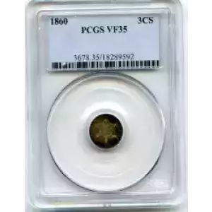 Silver Three Cent Pieces Trimes-1851-1873 (3)