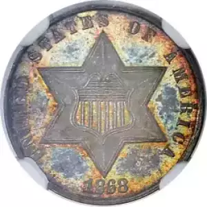 Silver Three Cent Pieces Trimes-1851-1873 (3)