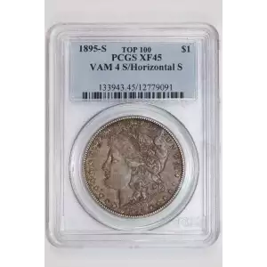 1895-S $1 VAM 4 S/Horizontal S TOP 100