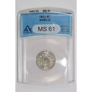 Nickel Five Cent Pieces-Shield 1866-1883