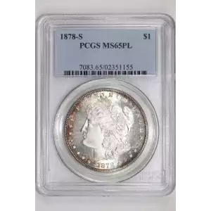 1878-S $1, PL