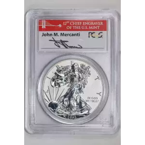 2012-S $1 Silver Eagle Rev PR  75th Anniversary SF Mint Set First Strike