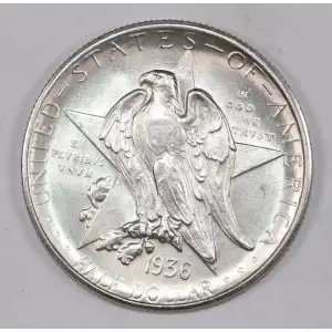 Classic Commemorative Silver--- Texas Independence Centennial 1934-1938-Silver- 0.5 Dollar