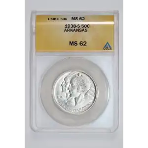 Classic Commemorative Silver--- Arkansas Centennial 1935-1939-Silver- 0.5 Dollar