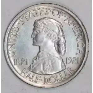 Classic Commemorative Silver--- Missouri Centennial 1921 -Silver- 0.5 Dollar
