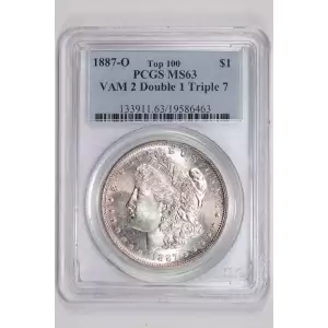 1887-O $1 VAM 2 Double 1 Triple 7 Top 100