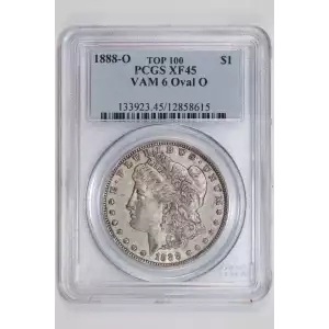 1888-O $1 VAM 6 Oval O TOP 100