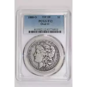 1888-O $1 Oval O TOP 100