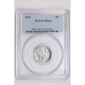 1921 BUFFALO NICKEL PCGS MS66 (2)