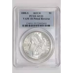 1888-S $1 VAM 6A(1B) Pitted Rev HOT 50