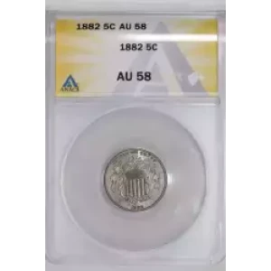 Nickel Five Cent Pieces-Shield 1866-1883