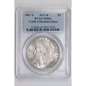 1887-S $1 VAM 4 Doubled Date HOT 50