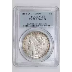 1888-O $1 VAM 6 Oval O TOP 100
