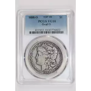 1888-O $1 Oval O TOP 100