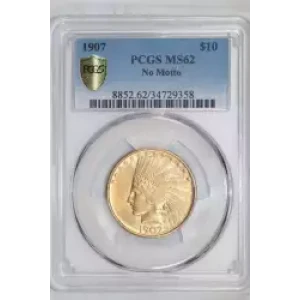 1907 $10 No Motto
