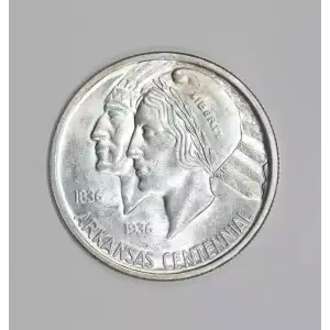 Classic Commemorative Silver--- Arkansas Centennial 1935-1939-Silver- 0.5 Dollar