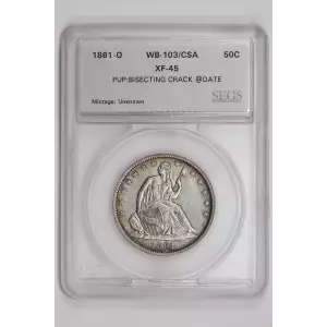 Half Dollars---Liberty Seated 1839-1891 -Silver- 0.5 Dollar