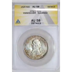 Classic Commemorative Silver--- Fort Vancouver Centennial 1925 -Silver- 0.5 Dollar