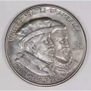 Classic Commemorative Silver--- Huguenot - Walloon Tercentenary 1924 -Silver- 0.5 Dollar