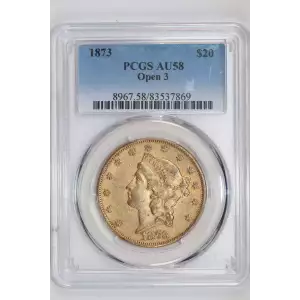 1873 $20 Open 3