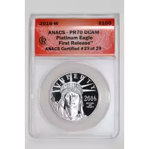 Platinum Bullion-Platinum Eagles--$100 Platinum Eagle 1 oz -Platinum- 100 Dollar