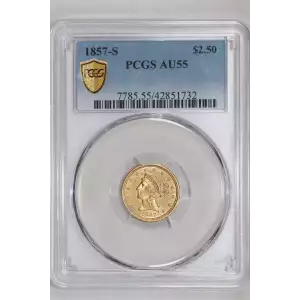 1857-S $2.50