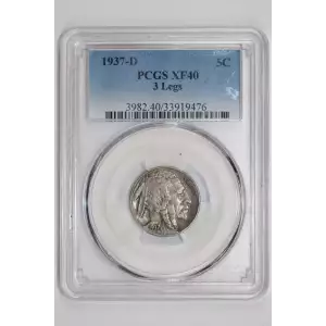 1937-D 5C 3 Legs