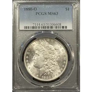 1880-O MORGAN DOLLAR PCGS MS63