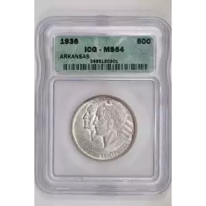 Classic Commemorative Silver--- Arkansas Centennial 1935-1939-Silver- 0.5 Dollar