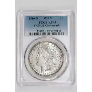 1880-O $1 VAM 21 Checkmark HOT 50