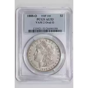 1888-O $1 VAM 2 Oval O TOP 100