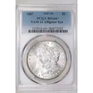 1887 $1 VAM 12 Alligator Eye