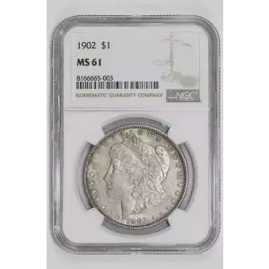 1902 MORGAN DOLLAR NGC MS61